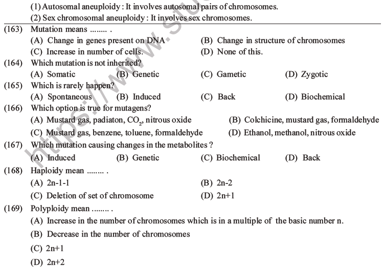 NEET Biology Heredity and Variation MCQs Set B-78