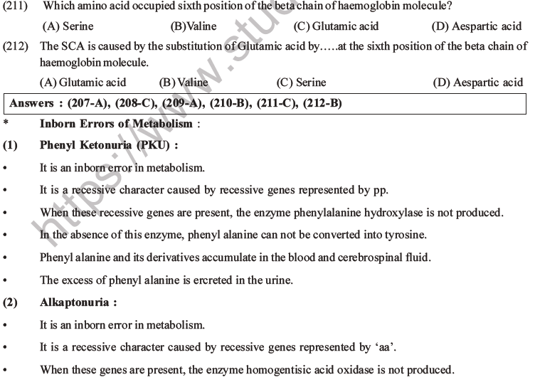 NEET Biology Heredity and Variation MCQs Set B-94