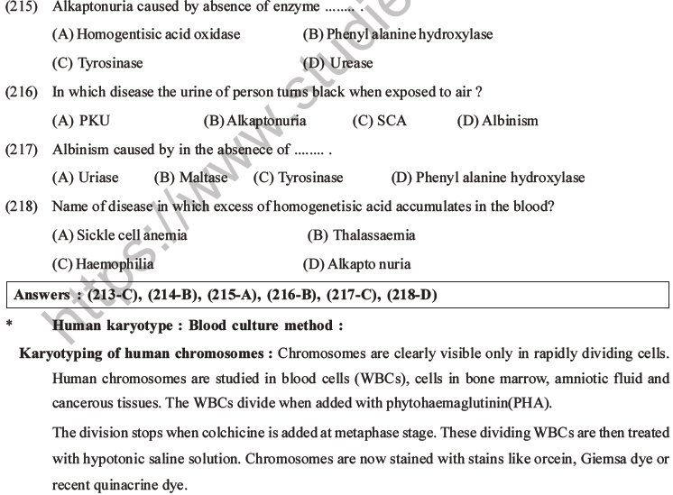 NEET Biology Heredity and Variation MCQs Set B-96