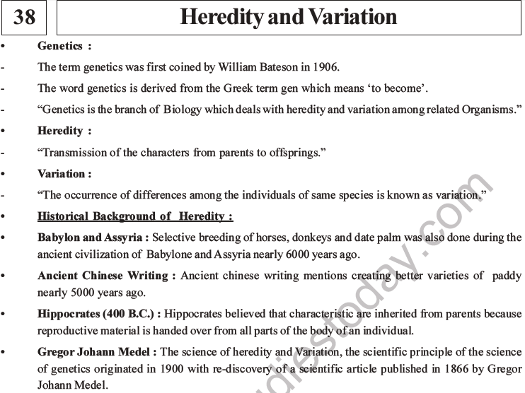 NEET Biology Heredity and Variation MCQs Set B