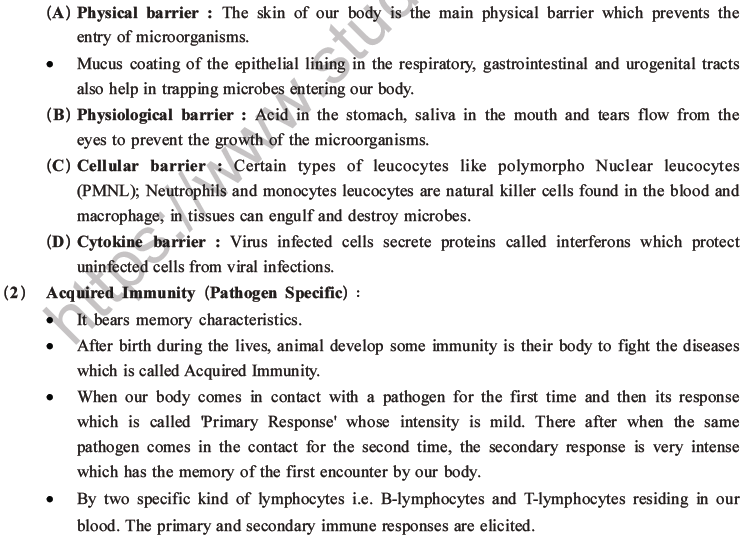 NEET Biology Human Health and Diseases MCQs Set B-13