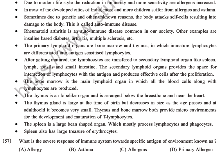 NEET Biology Human Health and Diseases MCQs Set B-19