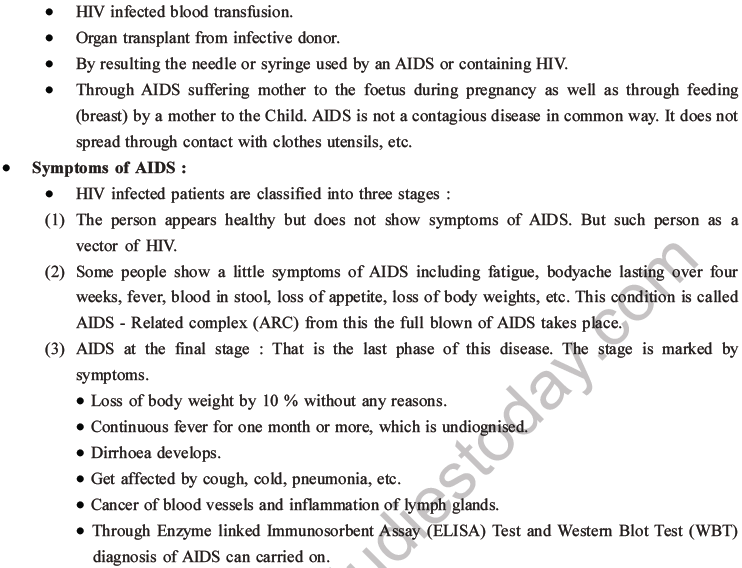 NEET Biology Human Health and Diseases MCQs Set B-22