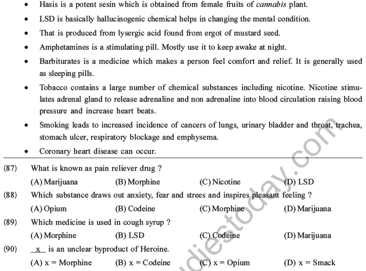 NEET Biology Human Health and Diseases MCQs Set B-30