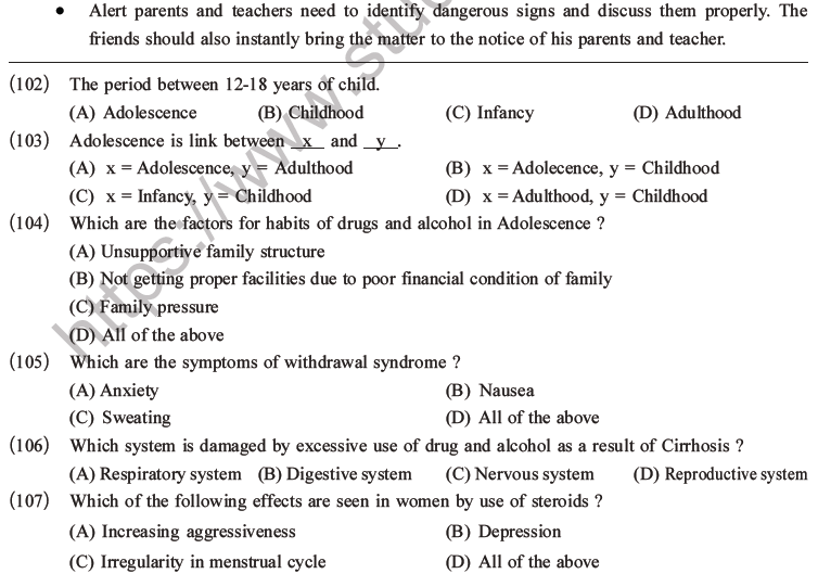 NEET Biology Human Health and Diseases MCQs Set B-35