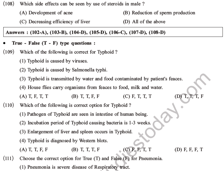 NEET Biology Human Health and Diseases MCQs Set B-36