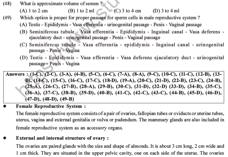 NEET Biology Human Reproduction MCQs Set A-15