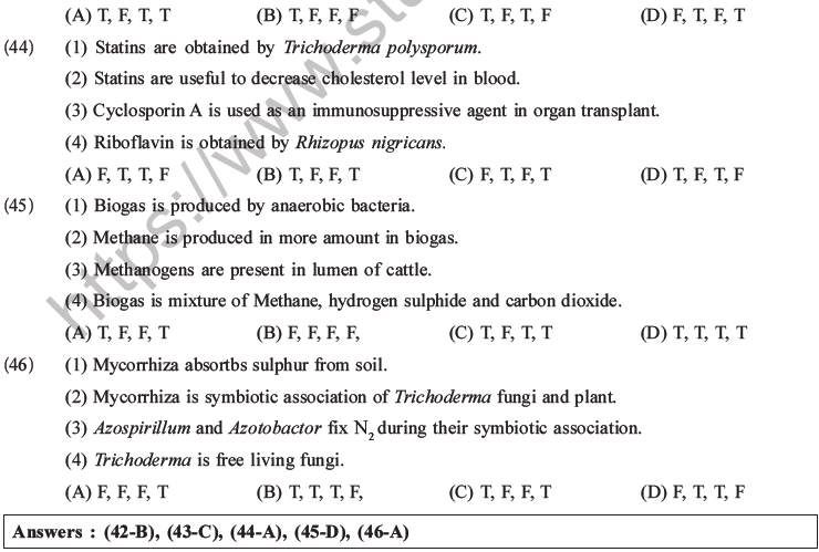 NEET Biology Microbes in Human Welfare MCQs Set A-8