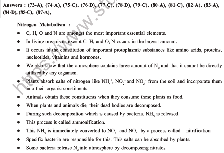 NEET Biology Mineral Nutrition MCQs Set A-20