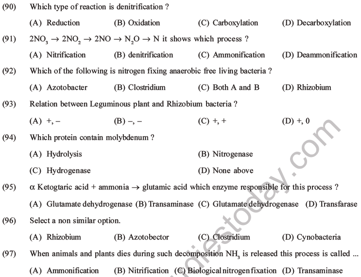 NEET Biology Mineral Nutrition MCQs Set A-28
