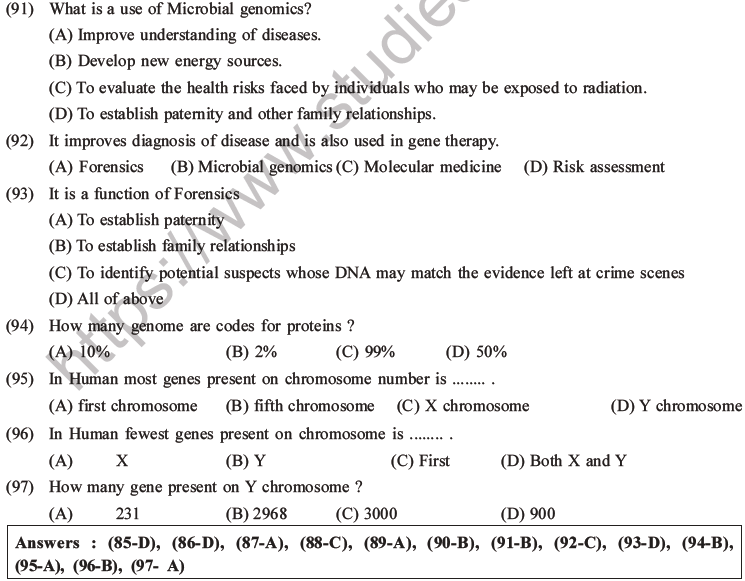 NEET Biology Molecular Basis of Inheritance MCQs Set A-39