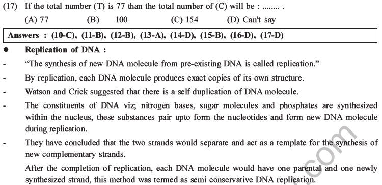 NEET Biology Molecular Basis of Inheritance MCQs Set A-5