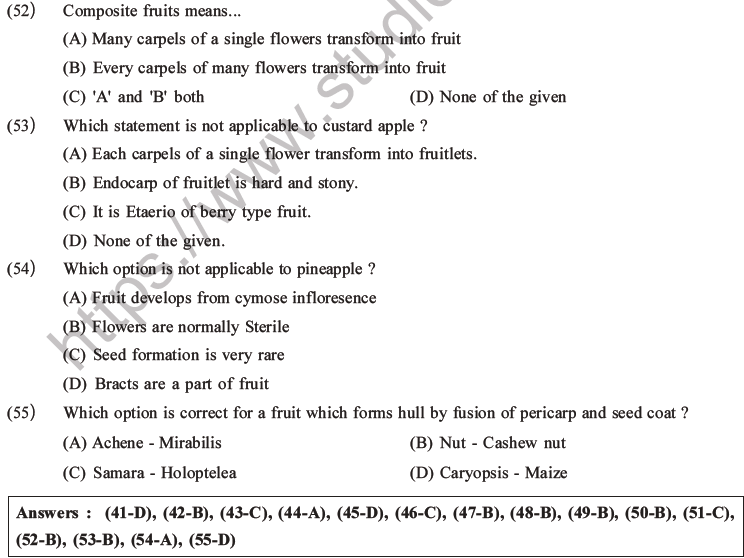 NEET Biology Morphology of Plants MCQs Set B-17