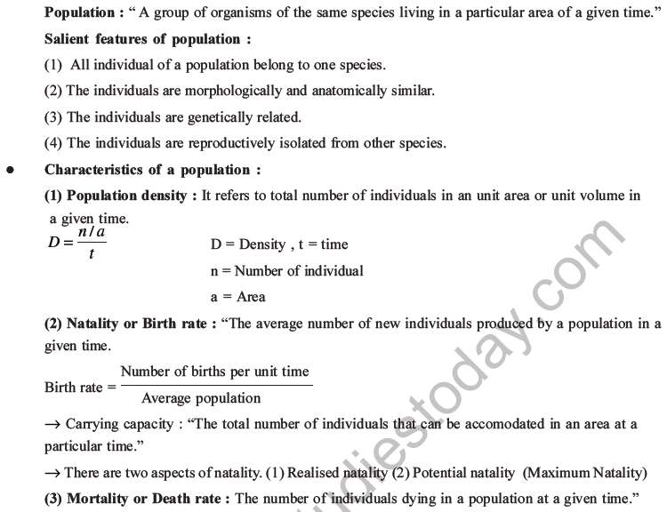 NEET Biology Organism and Population MCQs Set A-11