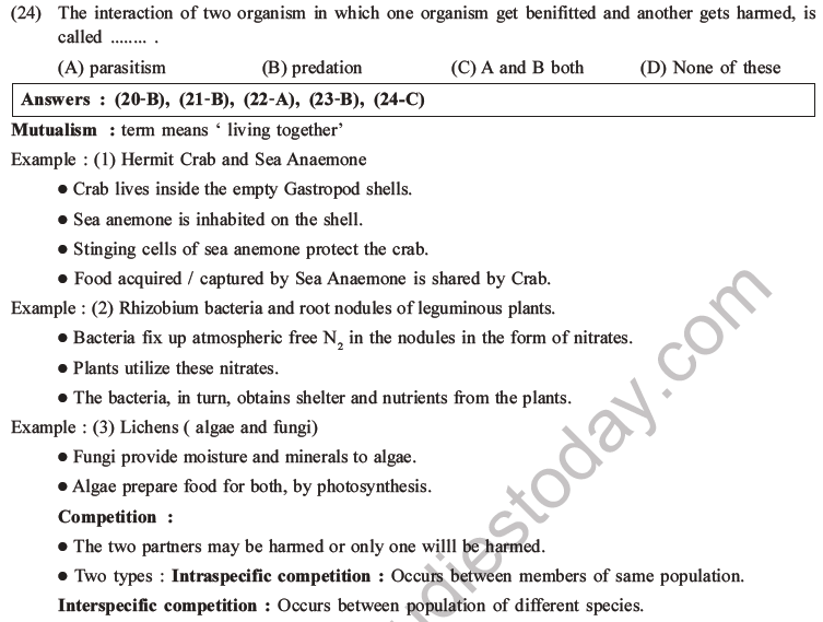 NEET Biology Organism and Population MCQs Set A-15