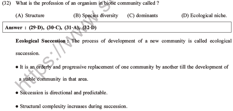 NEET Biology Organism and Population MCQs Set A-20