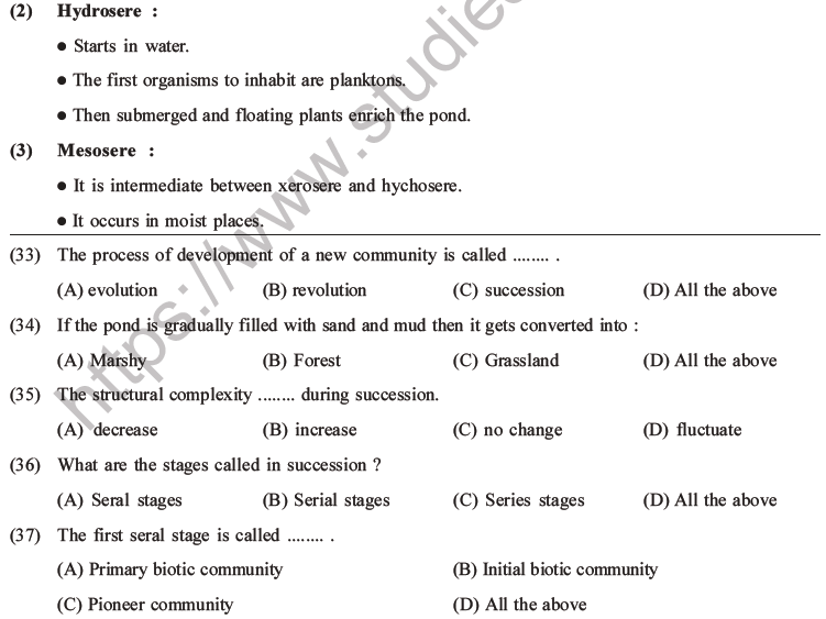  NEET Biology Organism and Population MCQs Set A-22