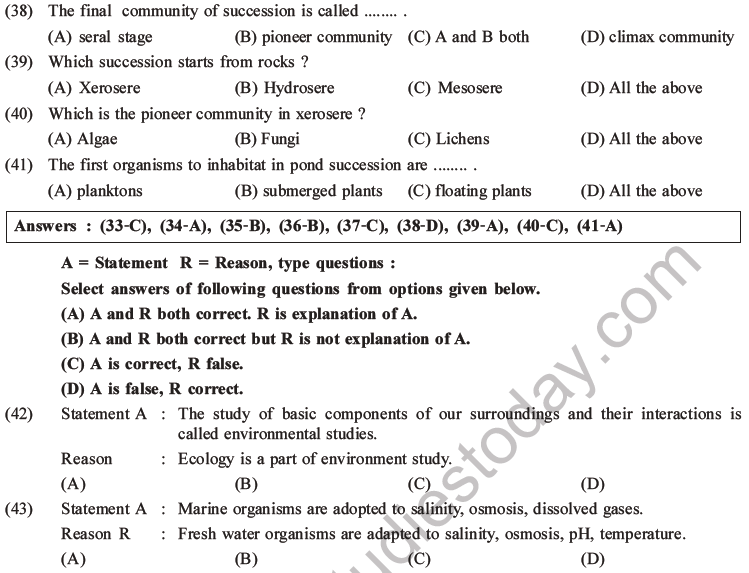  NEET Biology Organism and Population MCQs Set A-23