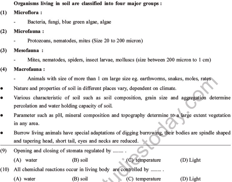 NEET Biology Organism and Population MCQs Set A-7