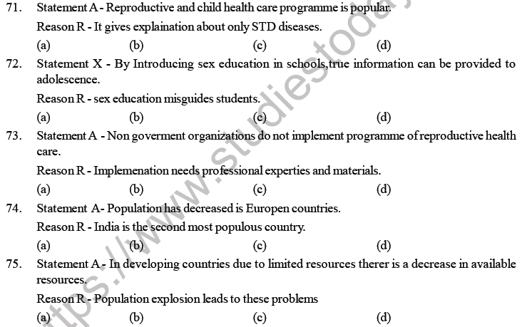 NEET Biology ReproductiVE hEALTH mcq-3