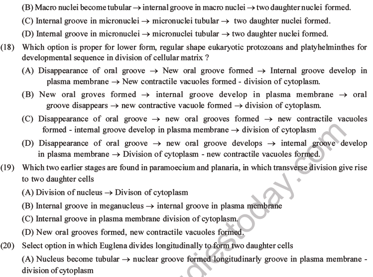 NEET Biology Reproduction in Organisms MCQs Set A-5