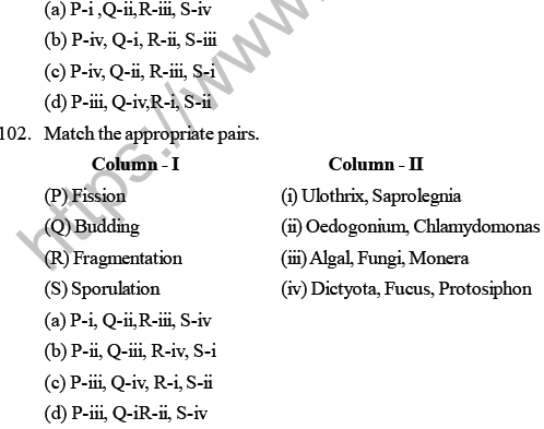 NEET Biology Reproduction in Organisms MCQs Set B-2