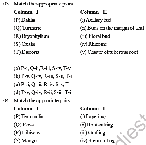 NEET Biology Reproduction in Organisms MCQs Set B-3