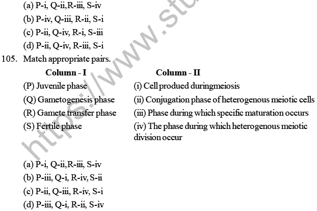 NEET Biology Reproduction in Organisms MCQs Set B-4