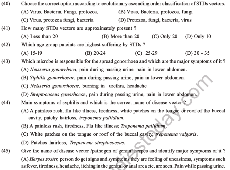 NEET Biology Reproductive Health MCQs Set A-13