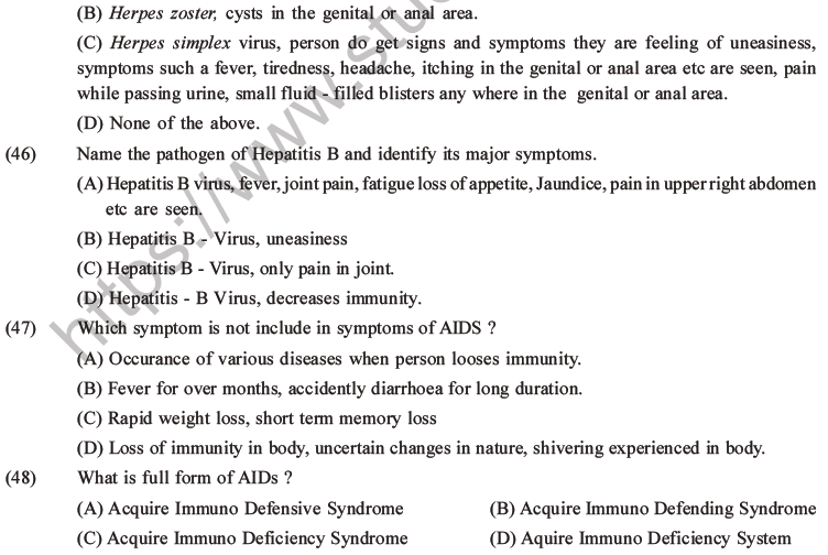 NEET Biology Reproductive Health MCQs Set A-14