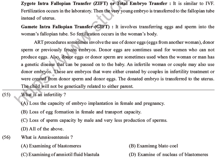 NEET Biology Reproductive Health MCQs Set A-18