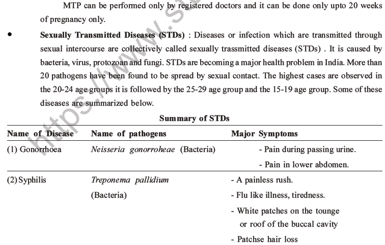 NEET Biology Reproductive Health MCQs Set A-8