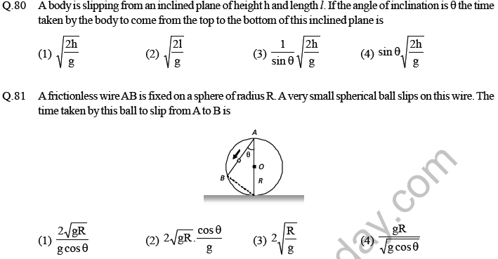 NEET Physics Kinematics MCQs Set A-11