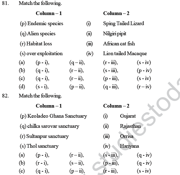 NEET UG Biology Biodiversity and its Conservation MCQs-2