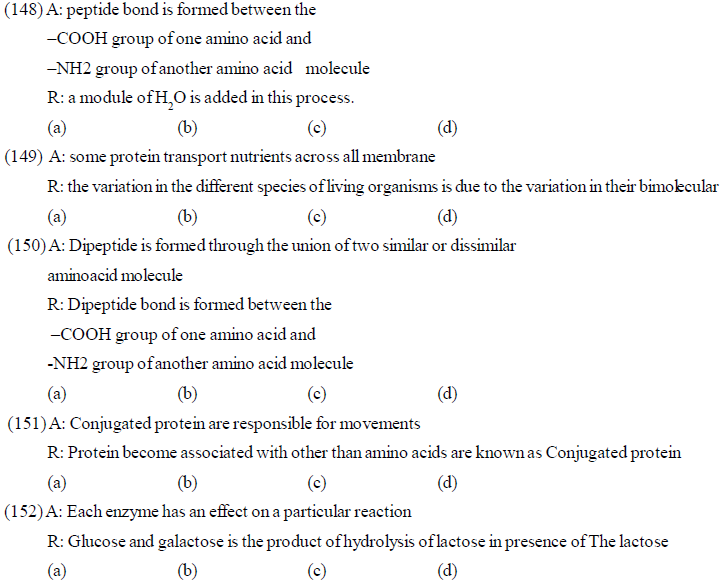 NEET UG Biology Biomolecules 2 MCQs-15