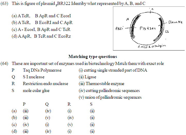 NEET UG Biology Biotechnology Principles and processes MCQs-2