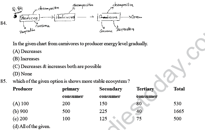 NEET UG Biology Ecosystem MCQs-10