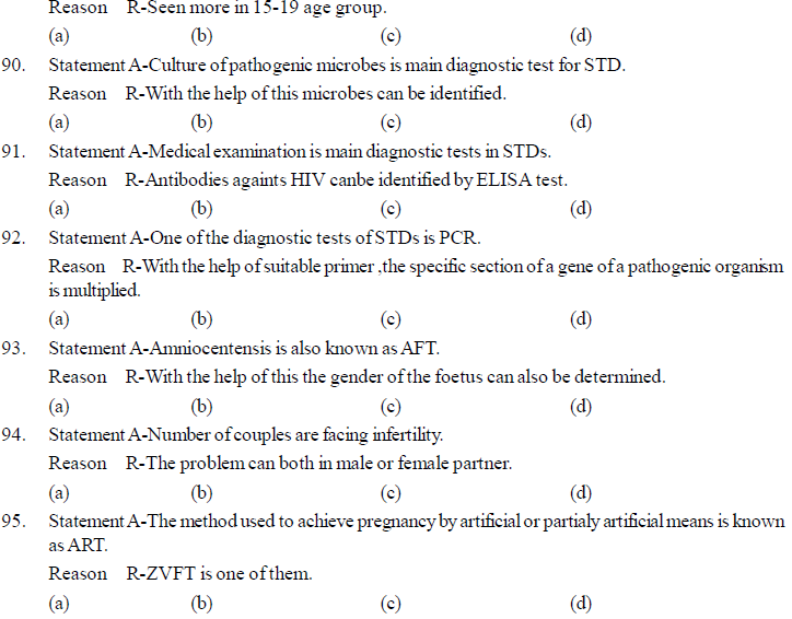 NEET UG Biology Reproductive Health MCQs-7