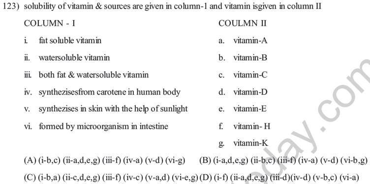 NEET UG Chemistry Biomolecule MCQs-4