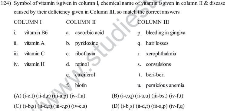 NEET UG Chemistry Biomolecule MCQs-5