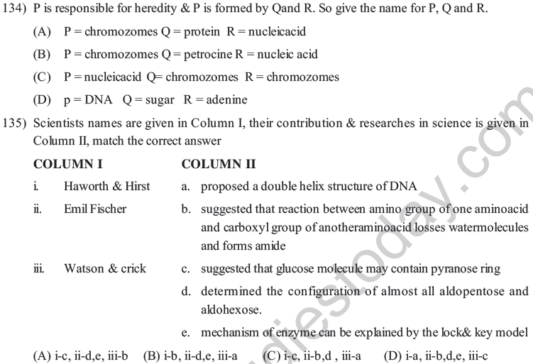 NEET UG Chemistry Biomolecule MCQs-9