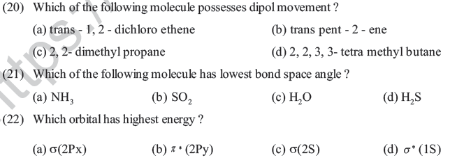 NEET UG Chemistry Chemical Bonding MCQs-1