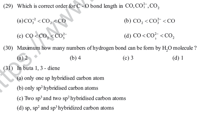 NEET UG Chemistry Chemical Bonding MCQs-3