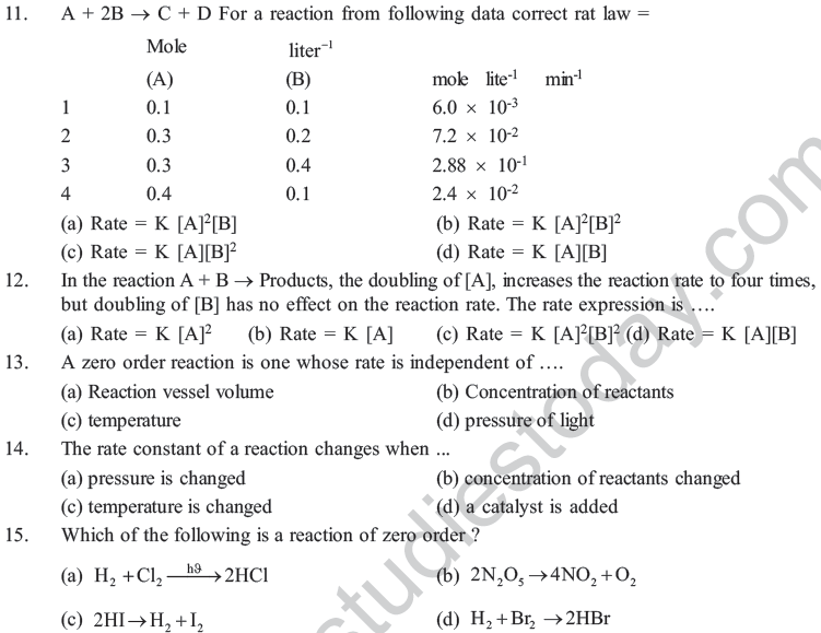 NEET UG Chemistry Chemical Kinetics MCQs-11