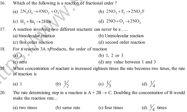 NEET UG Chemistry Chemical Kinetics MCQs-12