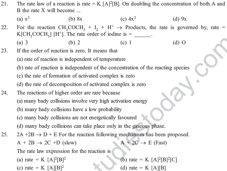 NEET UG Chemistry Chemical Kinetics MCQs-13