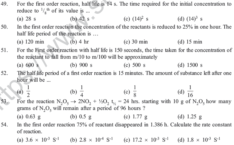 NEET UG Chemistry Chemical Kinetics MCQs-18