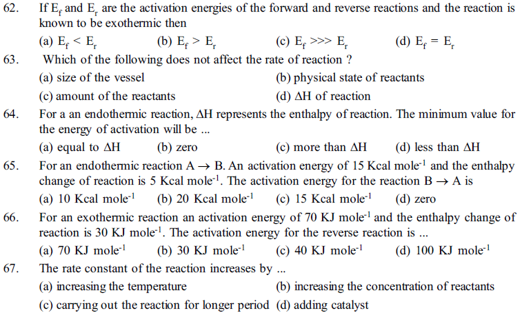 NEET UG Chemistry Chemical Kinetics MCQs-19