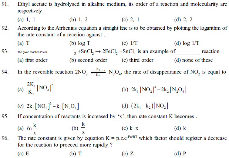 NEET UG Chemistry Chemical Kinetics MCQs-24