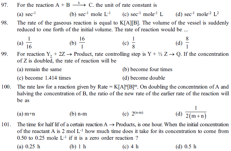 NEET UG Chemistry Chemical Kinetics MCQs-25